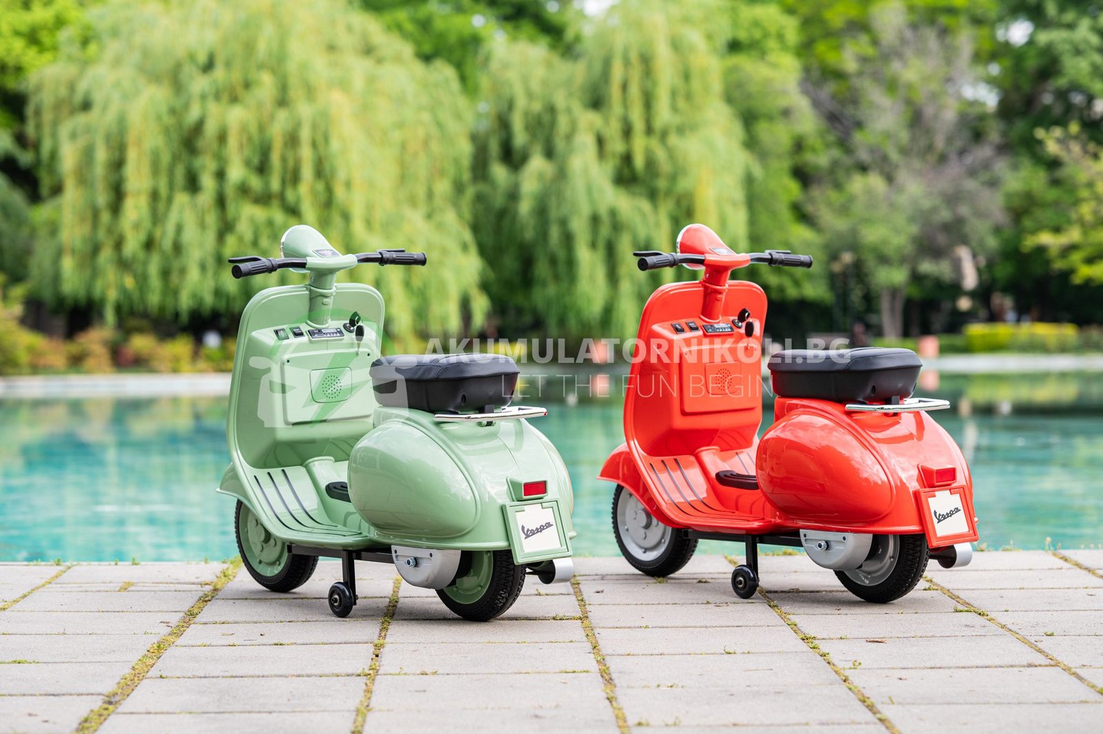 Лицензиран Акумулаторен Мотор, Piaggio VESPA 150 VL1T, 110W, 12V/7AH, EVA Гуми - Image 13