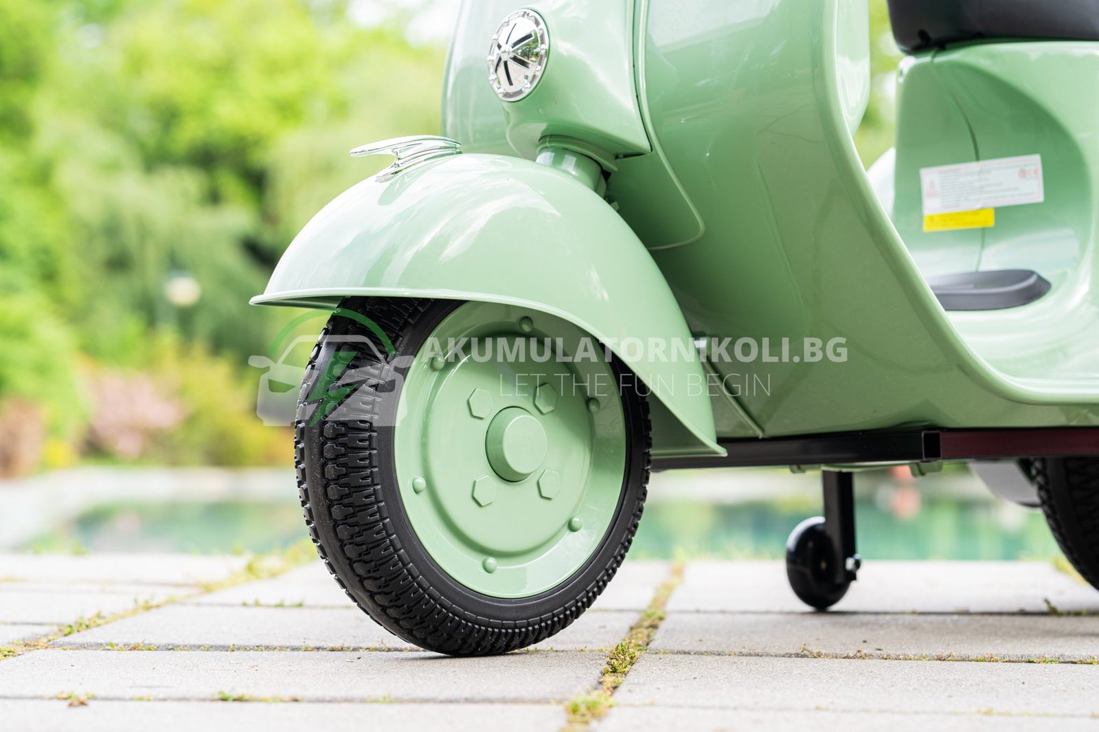 Лицензиран Акумулаторен Мотор, Piaggio VESPA 150 VL1T, 110W, 12V/7AH, EVA Гуми - Image 12