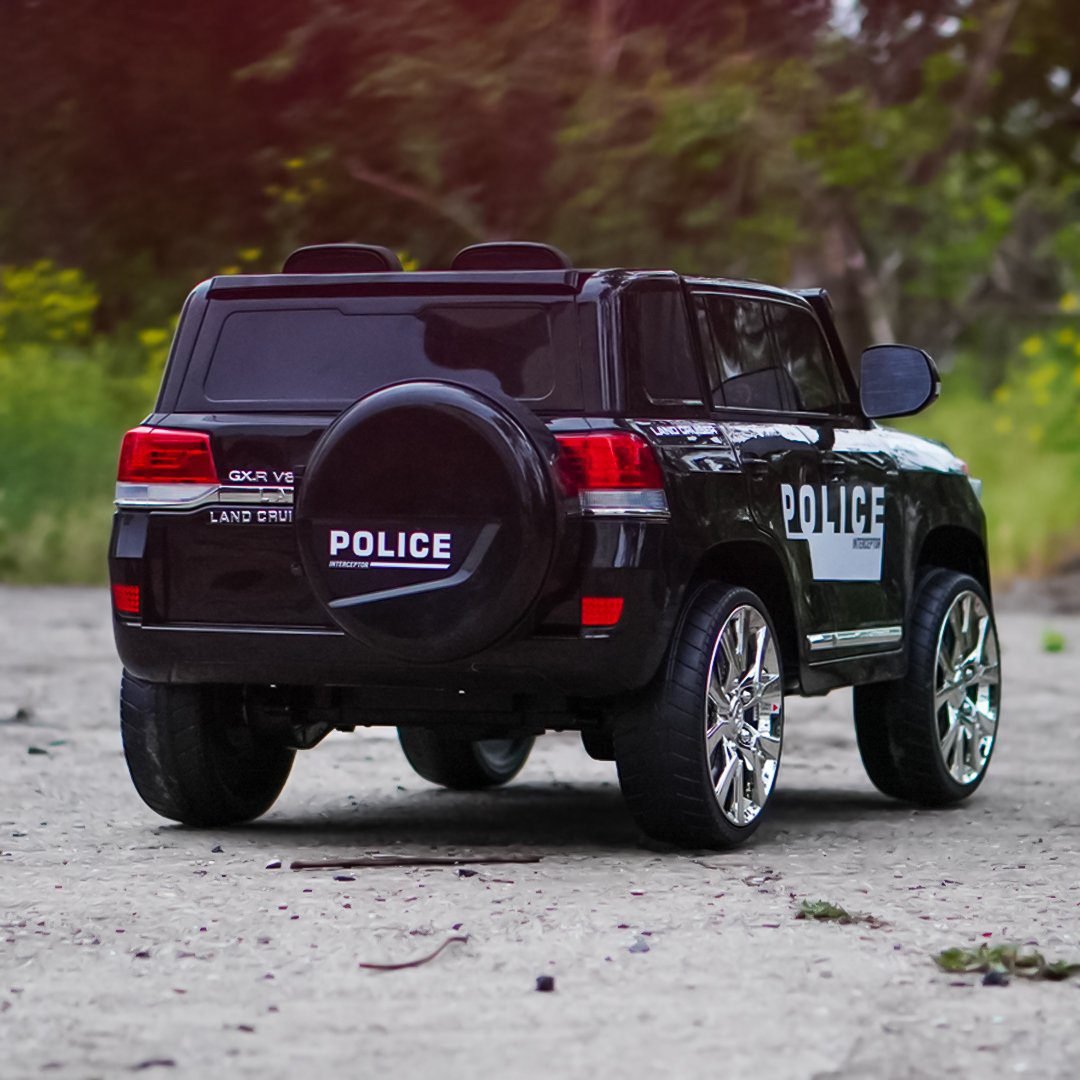 Детски акумулаторен полицейски джип Toyota Land Cruiser Police 12V 160W - Image 7