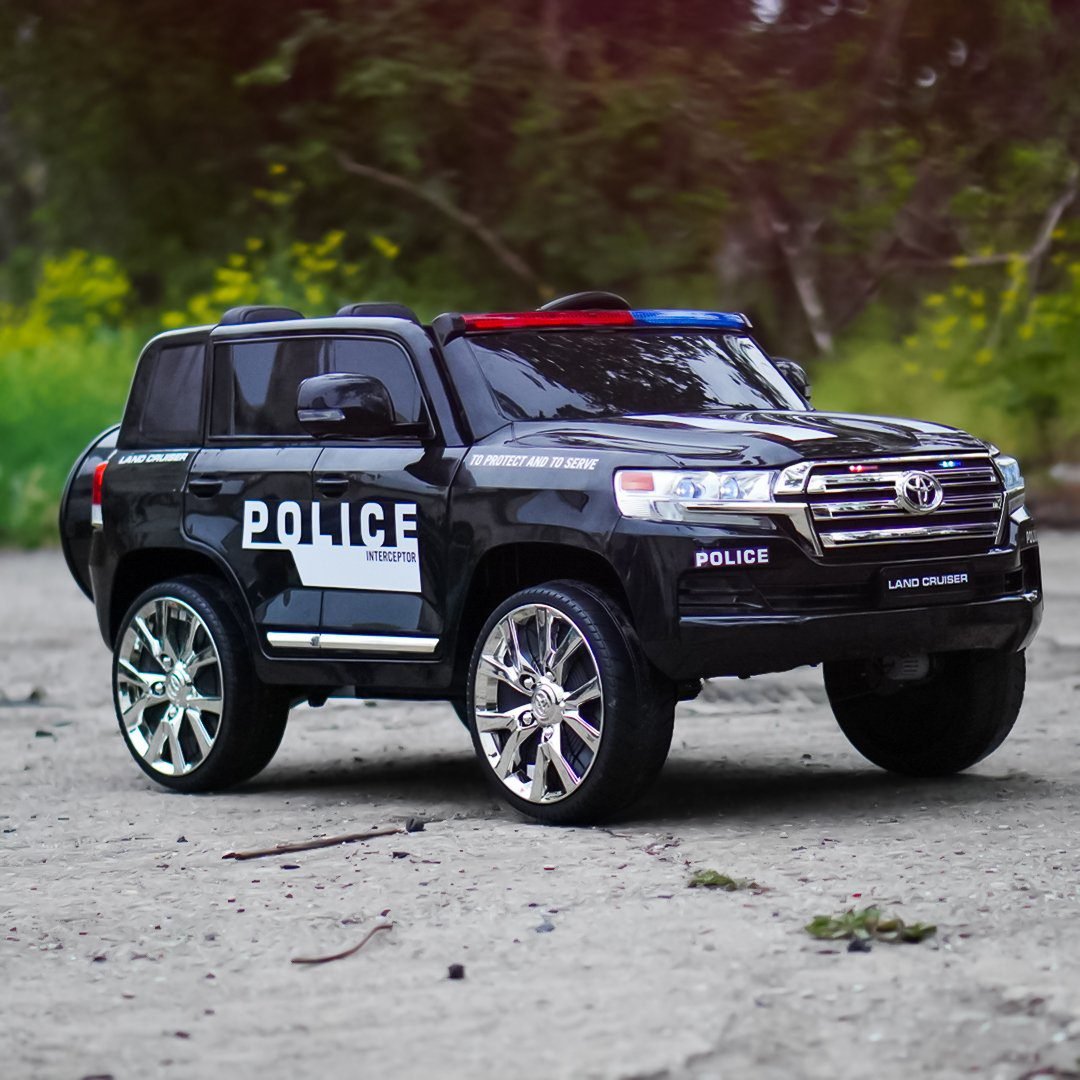 Детски акумулаторен полицейски джип Toyota Land Cruiser Police 12V 160W - Image 6