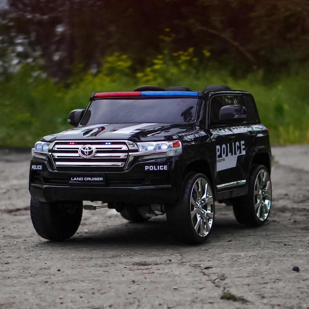 Детски акумулаторен полицейски джип Toyota Land Cruiser Police 12V 160W - Image 5