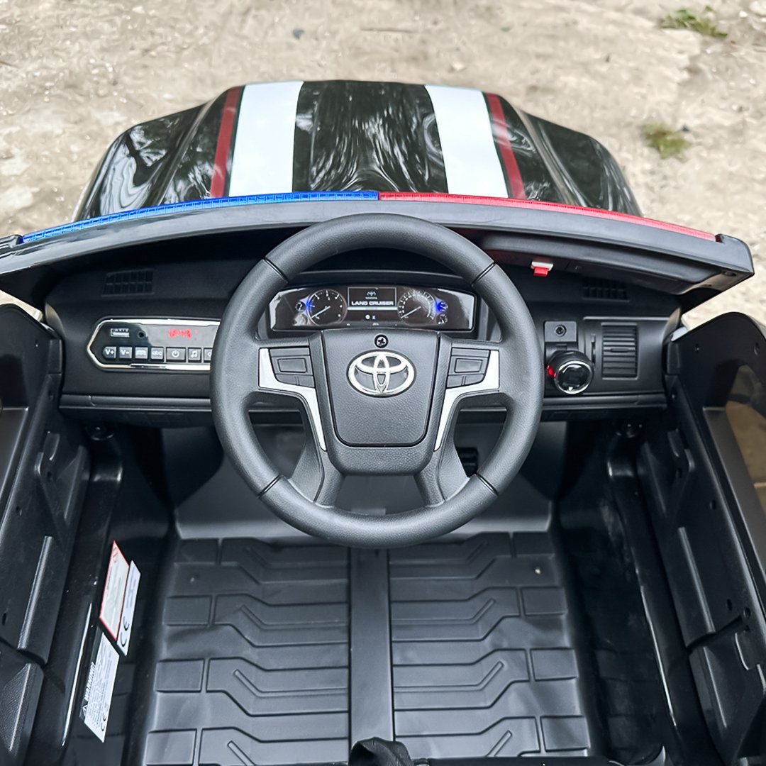 Детски акумулаторен полицейски джип Toyota Land Cruiser Police 12V 160W - Image 16