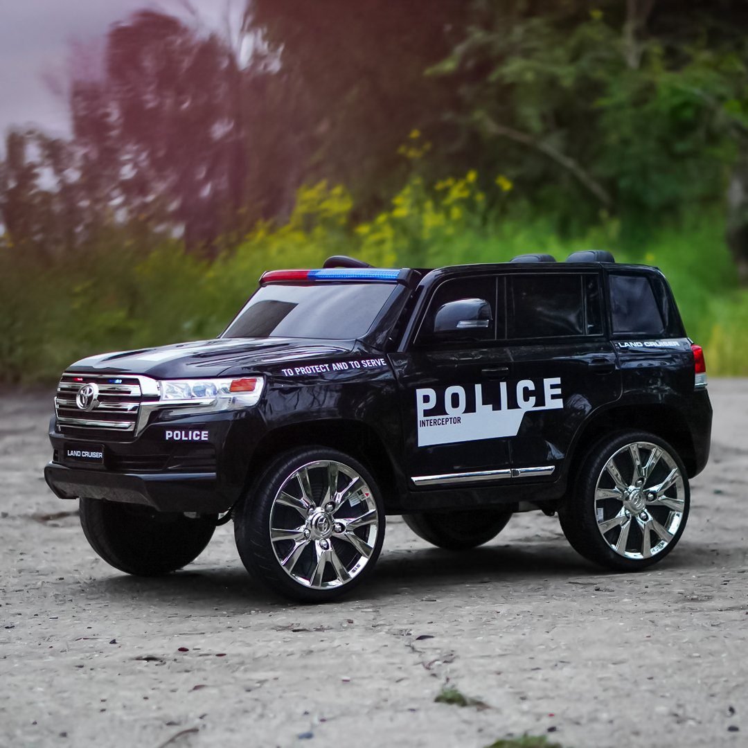 Детски акумулаторен полицейски джип Toyota Land Cruiser Police 12V 160W - Image 4