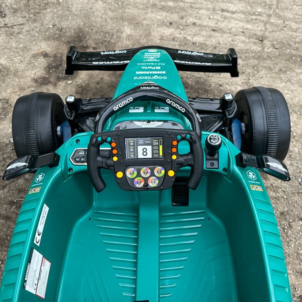 Детски акумулаторен булид Formula 1 Aston Martin, 24V5Ah, 160W, 4х4, EVA гуми - Image 14
