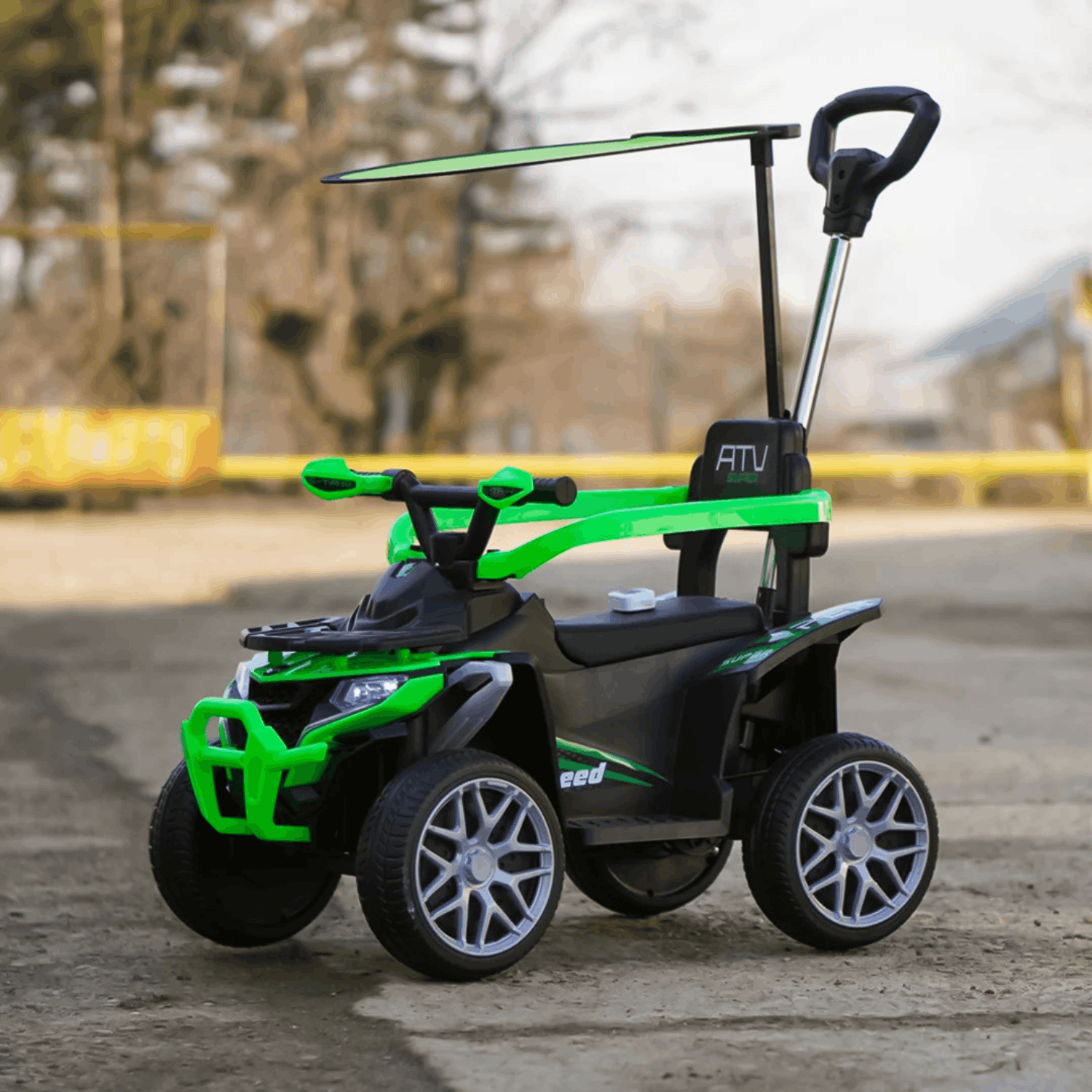 Детско Акумулаторно ATV 4в1 с дръжка, 40W 6V, EVA гуми - Image 2