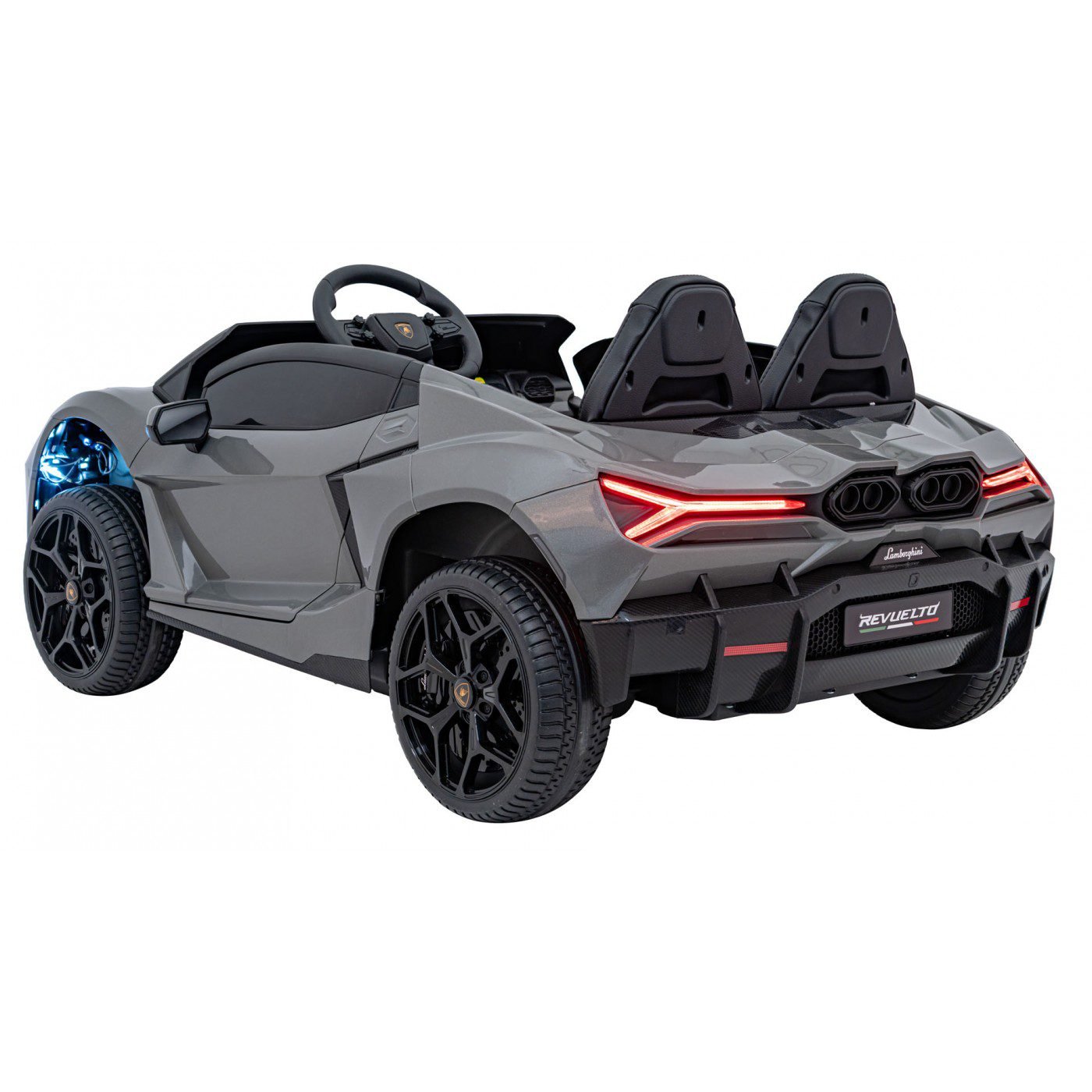 Лицензирана акумулаторна кола Lamborghini Revuelto XL, MP4, 24V7AH, 800W, EVA гуми - Image 10