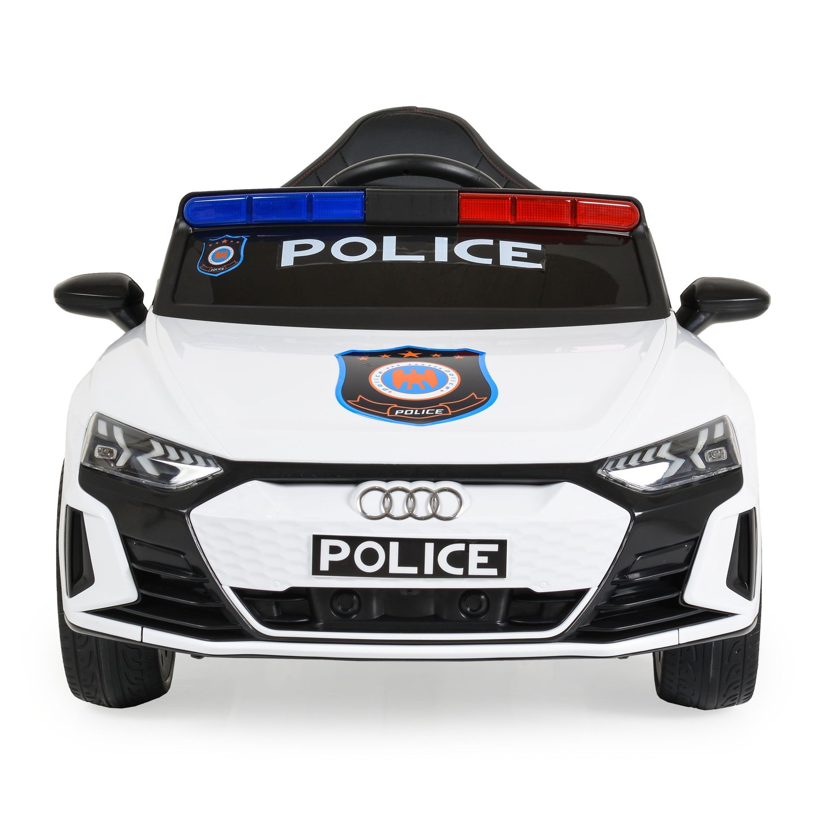 Лицензиран акумулаторна кола Audi RS e-tron 717 Police, Bluetooth, 100W, 12V/7AH, R/C 2.4G, EVA гуми - Image 2