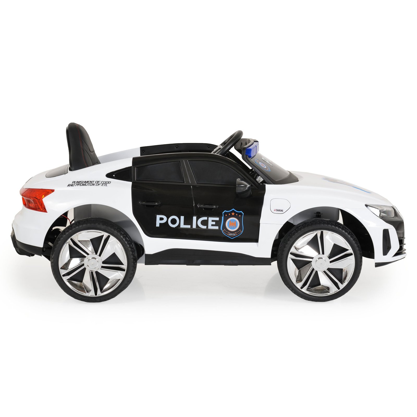 Лицензиран акумулаторна кола Audi RS e-tron 717 Police, Bluetooth, 100W, 12V/7AH, R/C 2.4G, EVA гуми - Image 3