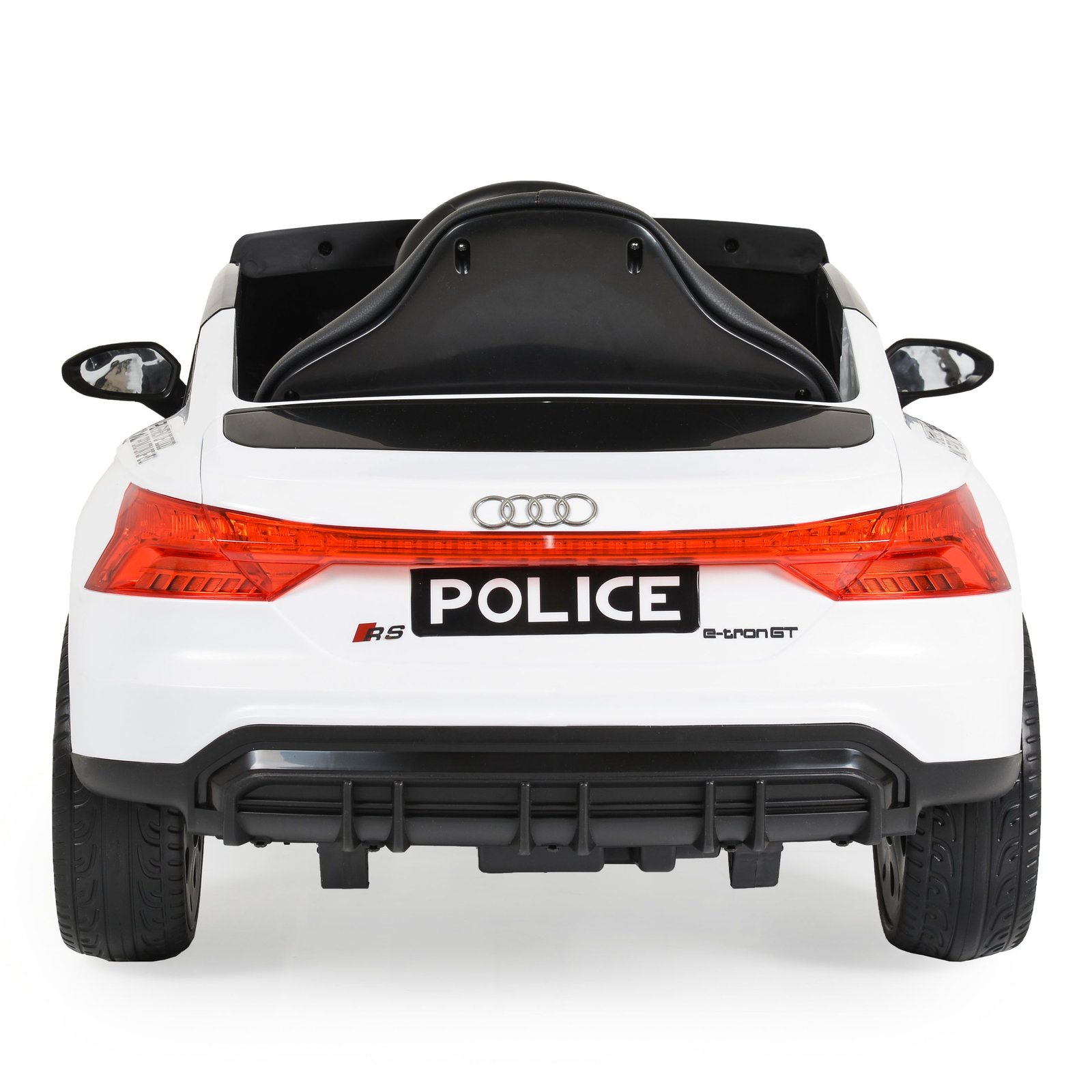 Лицензиран акумулаторна кола Audi RS e-tron 717 Police, Bluetooth, 100W, 12V/7AH, R/C 2.4G, EVA гуми - Image 6