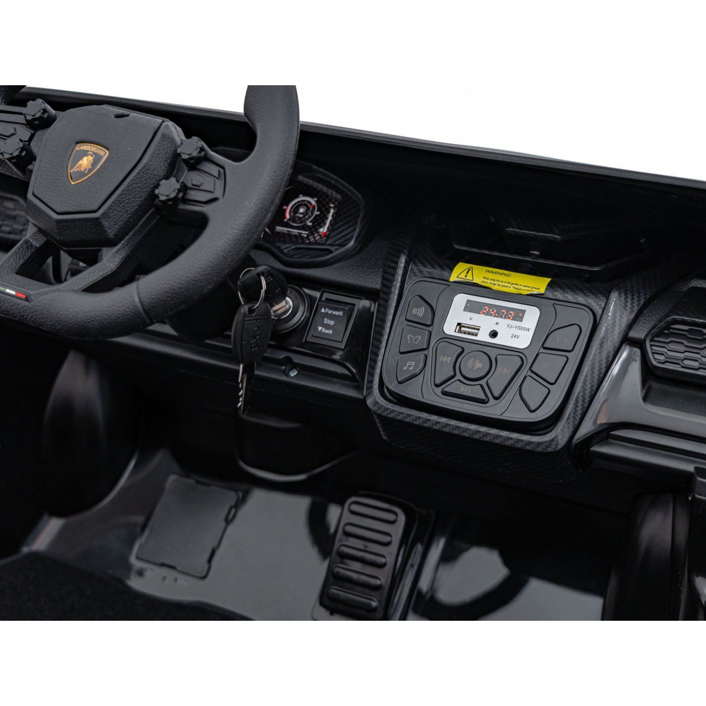 Лицензирана акумулаторна кола Lamborghini Revuelto XL, MP4, 24V7AH, 800W, EVA гуми - Image 21