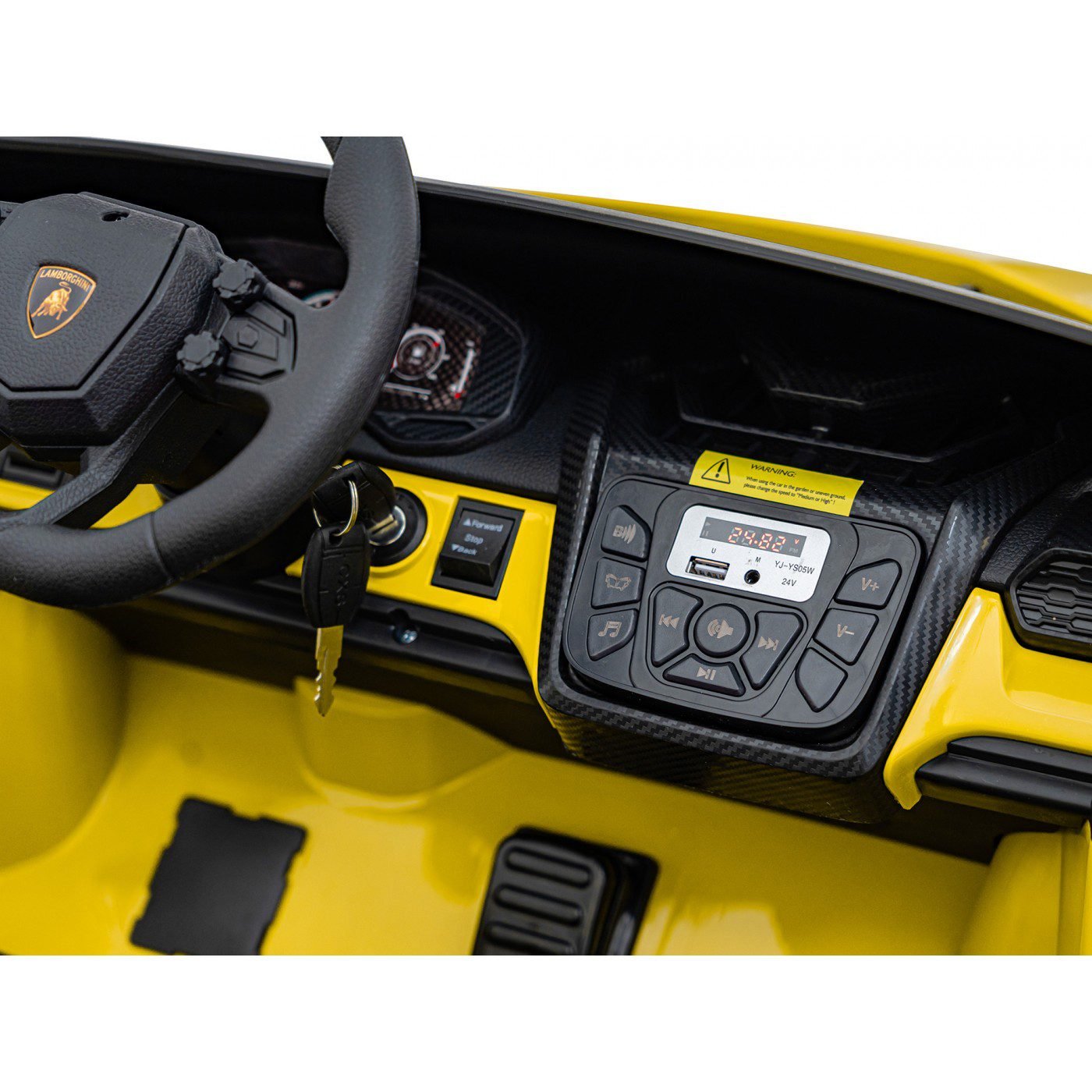 Лицензирана акумулаторна кола Lamborghini Revuelto XL, MP4, 24V7AH, 800W, EVA гуми - Image 22