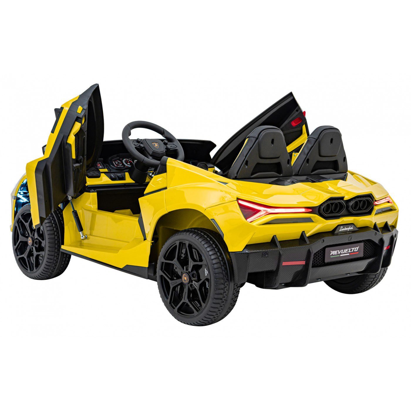 Лицензирана акумулаторна кола Lamborghini Revuelto XL, MP4, 24V7AH, 800W, EVA гуми - Image 9