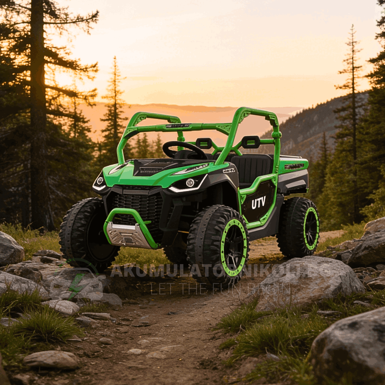 Лицензирано акумулаторнo UTV Ranger, 24V10Ah, 300W, 4x4, EVA Гуми, MP3 Плеър