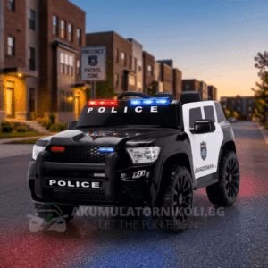 Детски акумулаторен джип, Police, 120W, 12V/7Ah, R/C 2.4G, EVA гуми