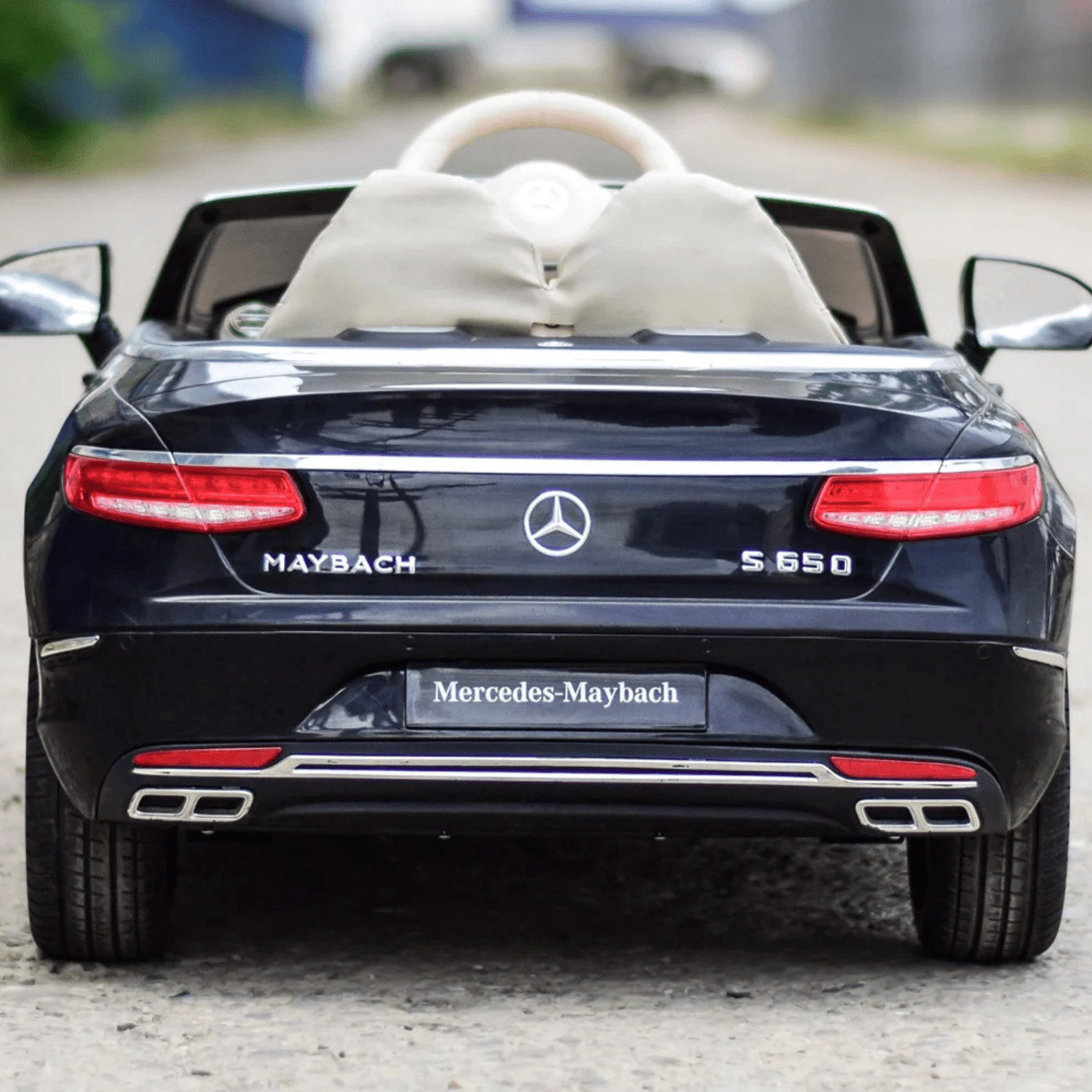 Лицензирана акумулаторна кола Mercedes S650 MAYBACH, 12V, 90W, R/C 2.4G, EVA гуми - Image 8
