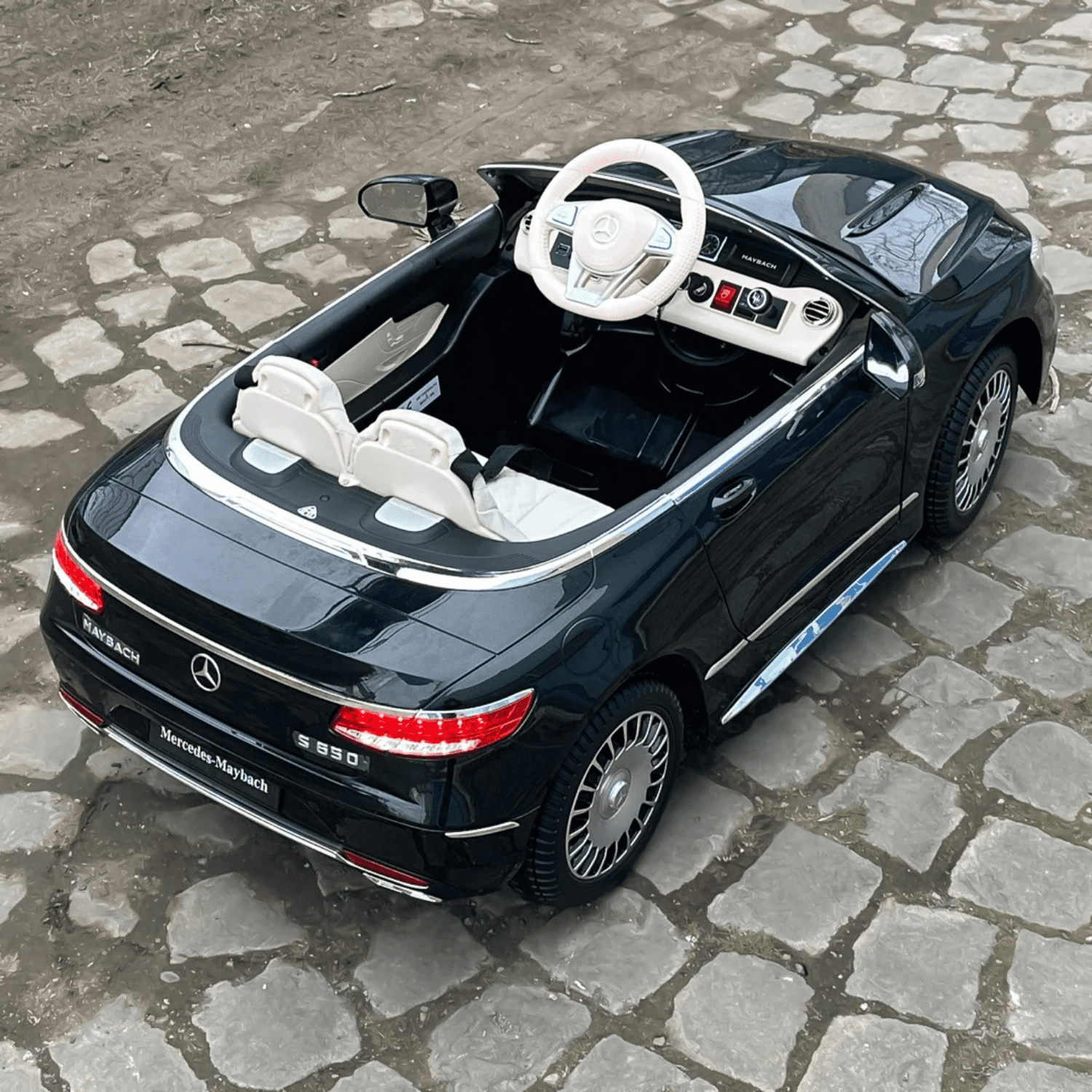 Лицензирана акумулаторна кола Mercedes S650 MAYBACH, 12V, 90W, R/C 2.4G, EVA гуми - Image 6