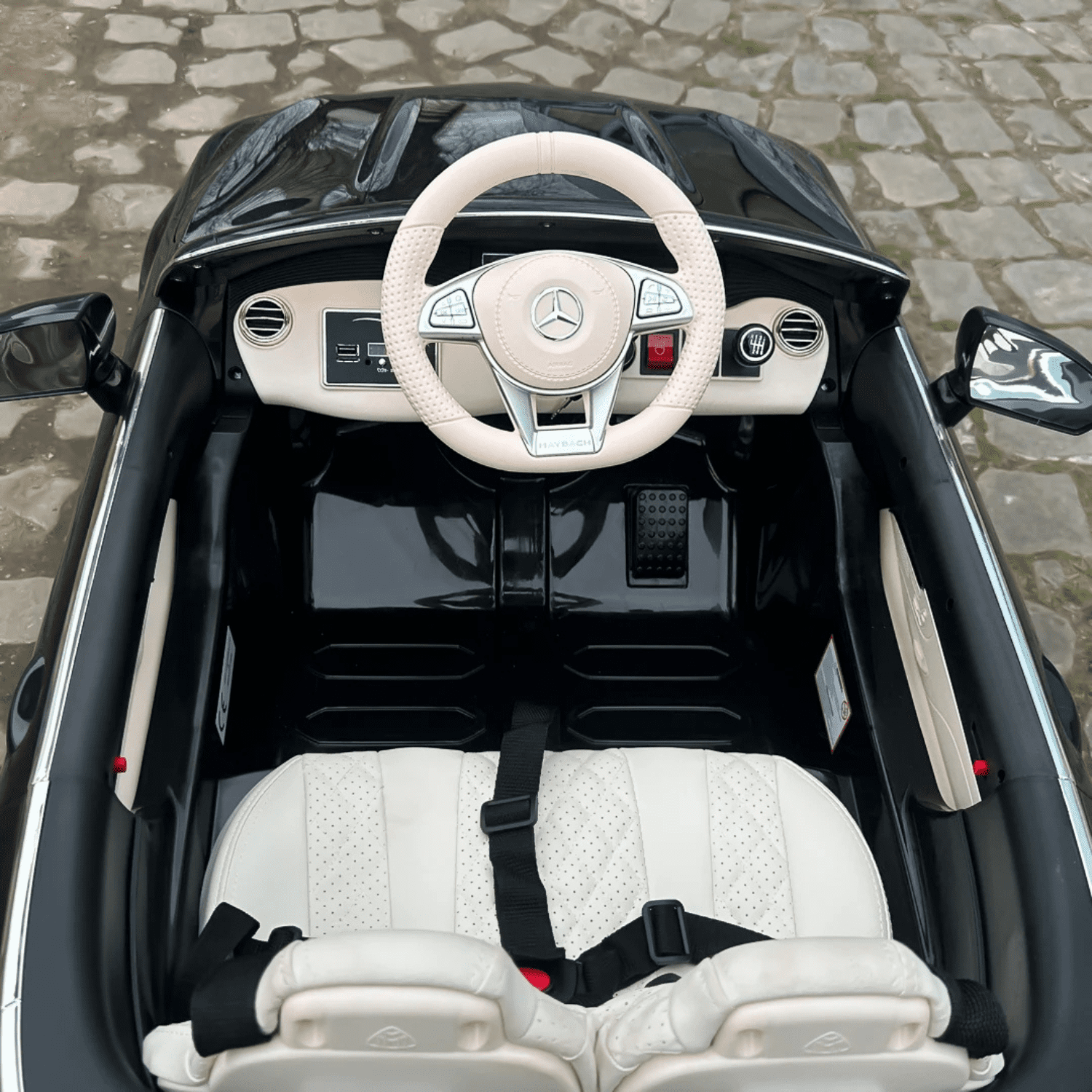 Лицензирана акумулаторна кола Mercedes S650 MAYBACH, 12V, 90W, R/C 2.4G, EVA гуми - Image 3