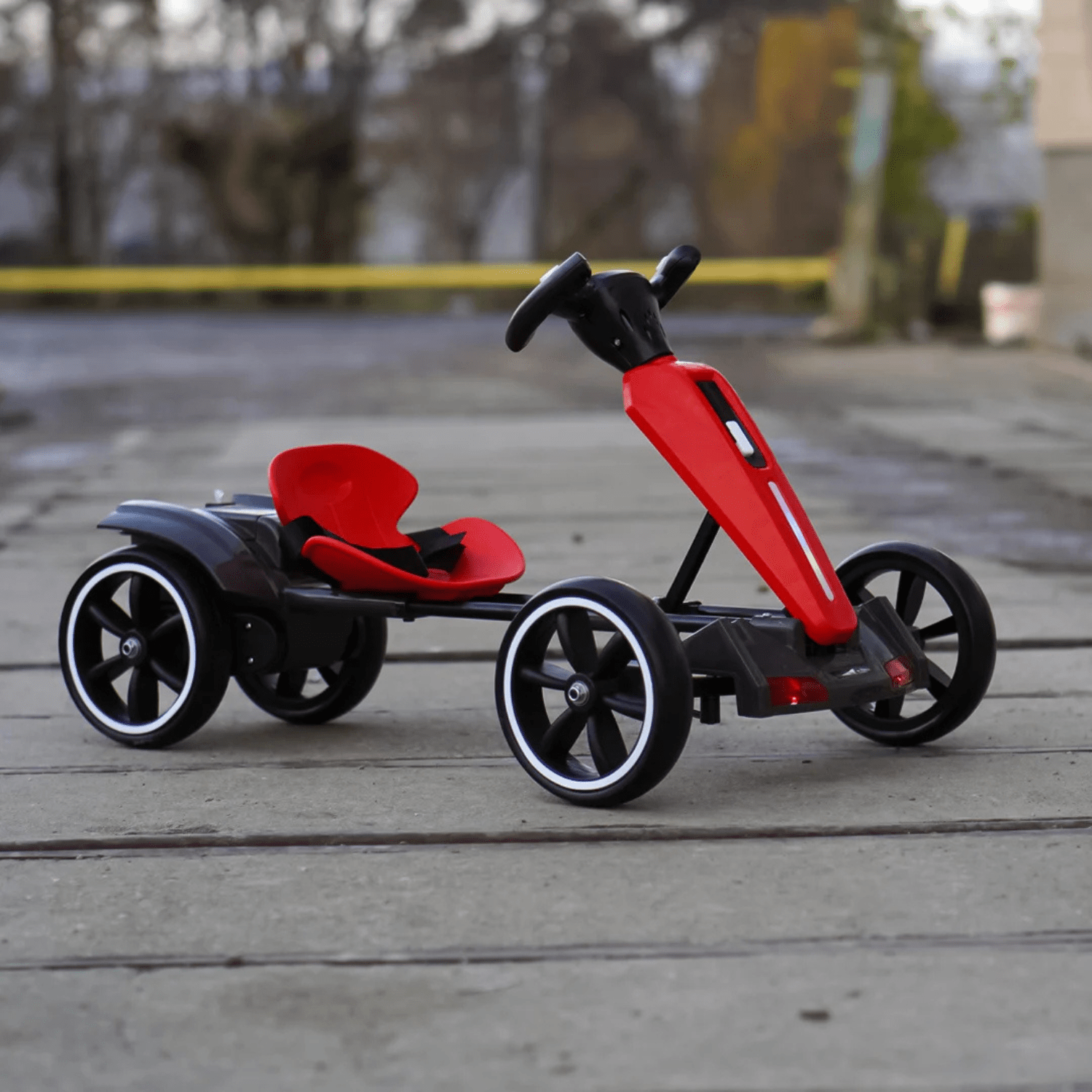 Детски акумулаторен картинг GoKart V2, 12V/7Ah, 45W, EVA гуми, сгъваем, R/C 2.4G - Image 9