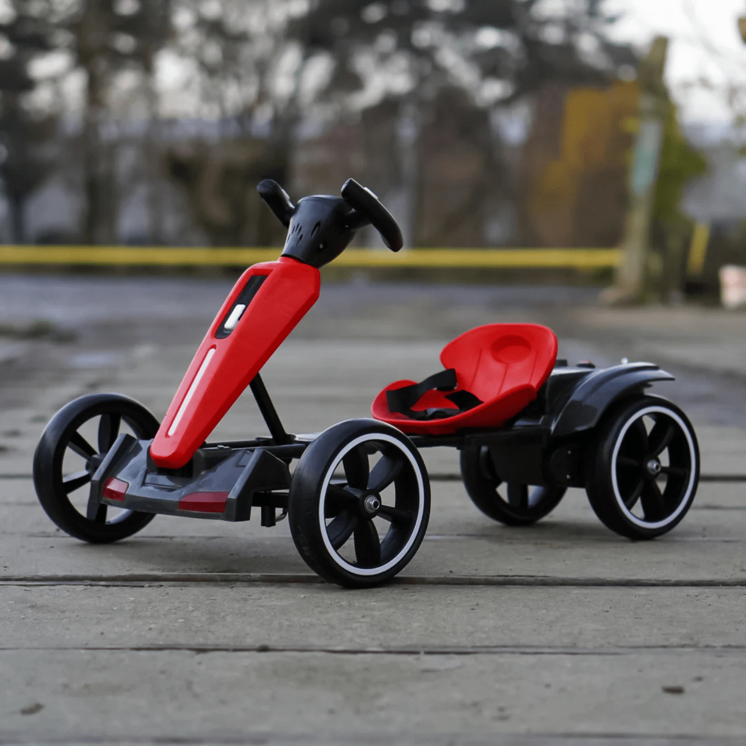 Детски акумулаторен картинг GoKart V2, 12V/7Ah, 45W, EVA гуми, сгъваем, R/C 2.4G - Image 8