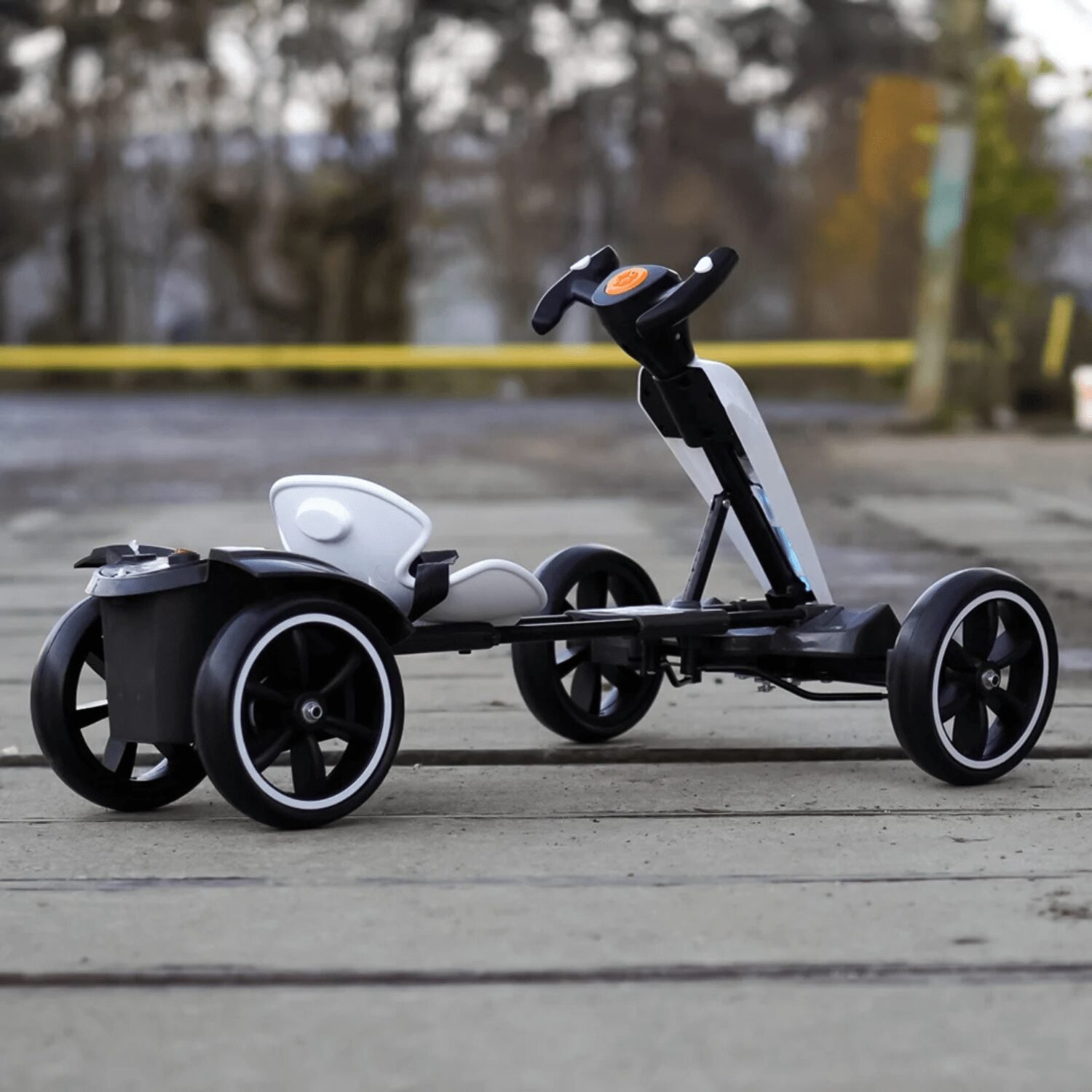 Детски акумулаторен картинг GoKart V2, 12V/7Ah, 45W, EVA гуми, сгъваем, R/C 2.4G - Image 4