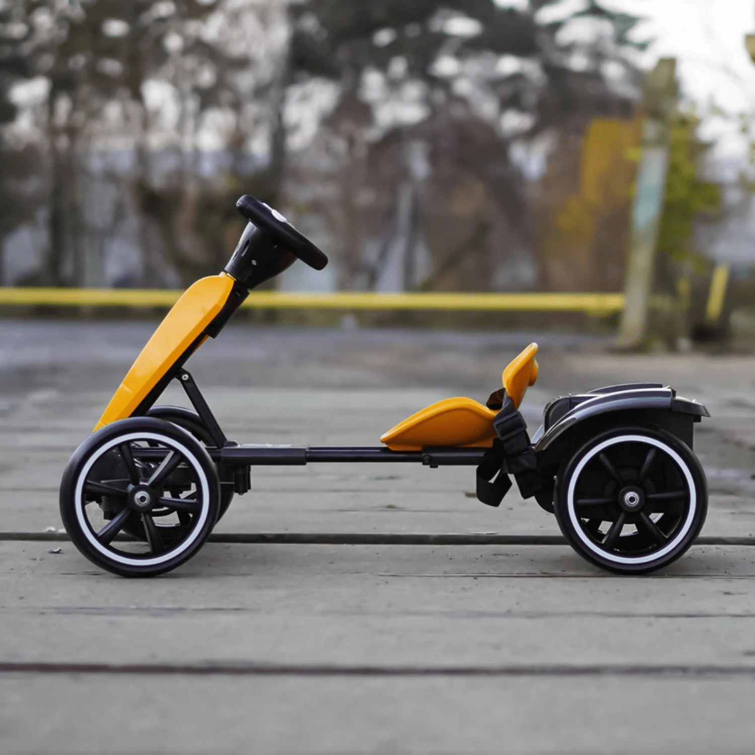 Детски акумулаторен картинг GoKart V2, 12V/7Ah, 45W, EVA гуми, сгъваем, R/C 2.4G - Image 2