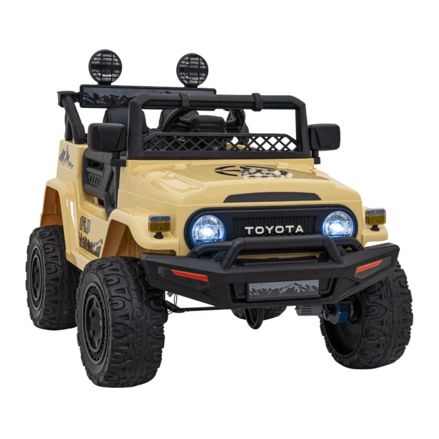 Лицензиран Акумулаторен Джип Toyota FJ Cruiser 12V/7Ah, 4х4, 90W, EVA гуми, R/C - Image 10