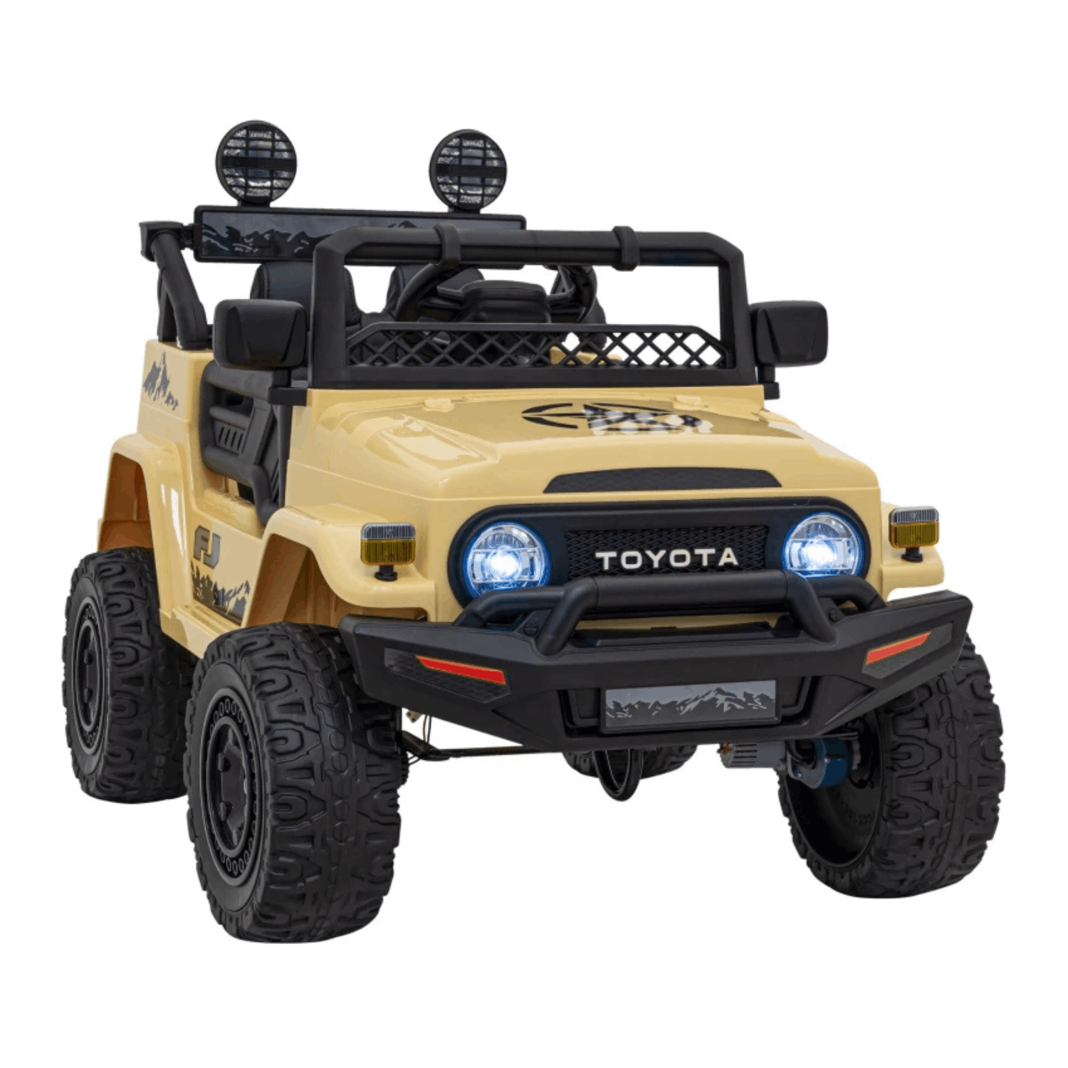 Лицензиран Акумулаторен Джип Toyota FJ Cruiser 12V/7Ah, 4х4, 90W, EVA гуми, R/C - Image 10