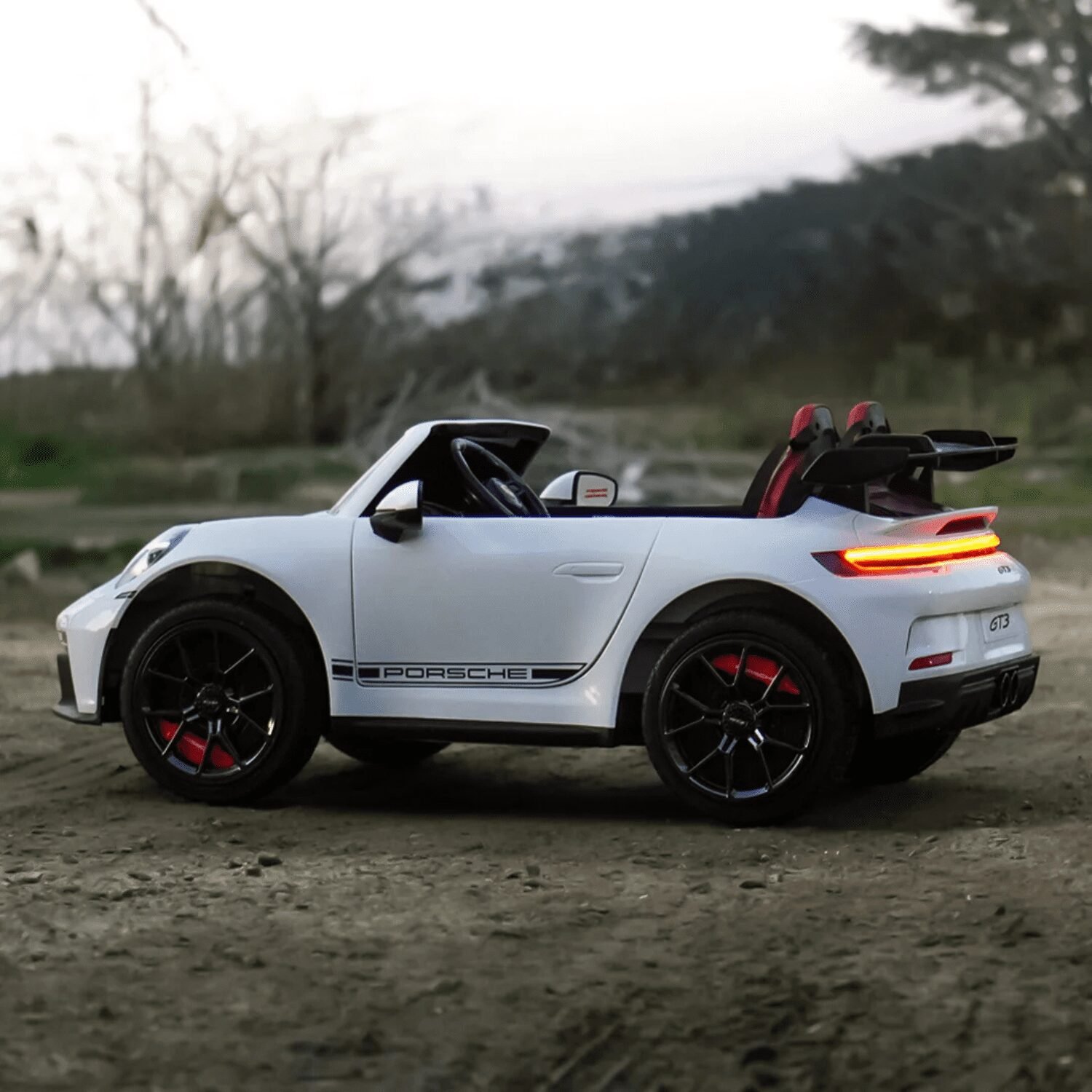 Лицензирана акумулаторна кола Porsche 911 2026, GT3, 24V14Ah, 400W, EVA Гуми, Безчеткови мотори - Image 5