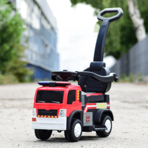 Детска Кола с Дръжка и Акумулатор Пожарна, 6V/7Ah, 30W