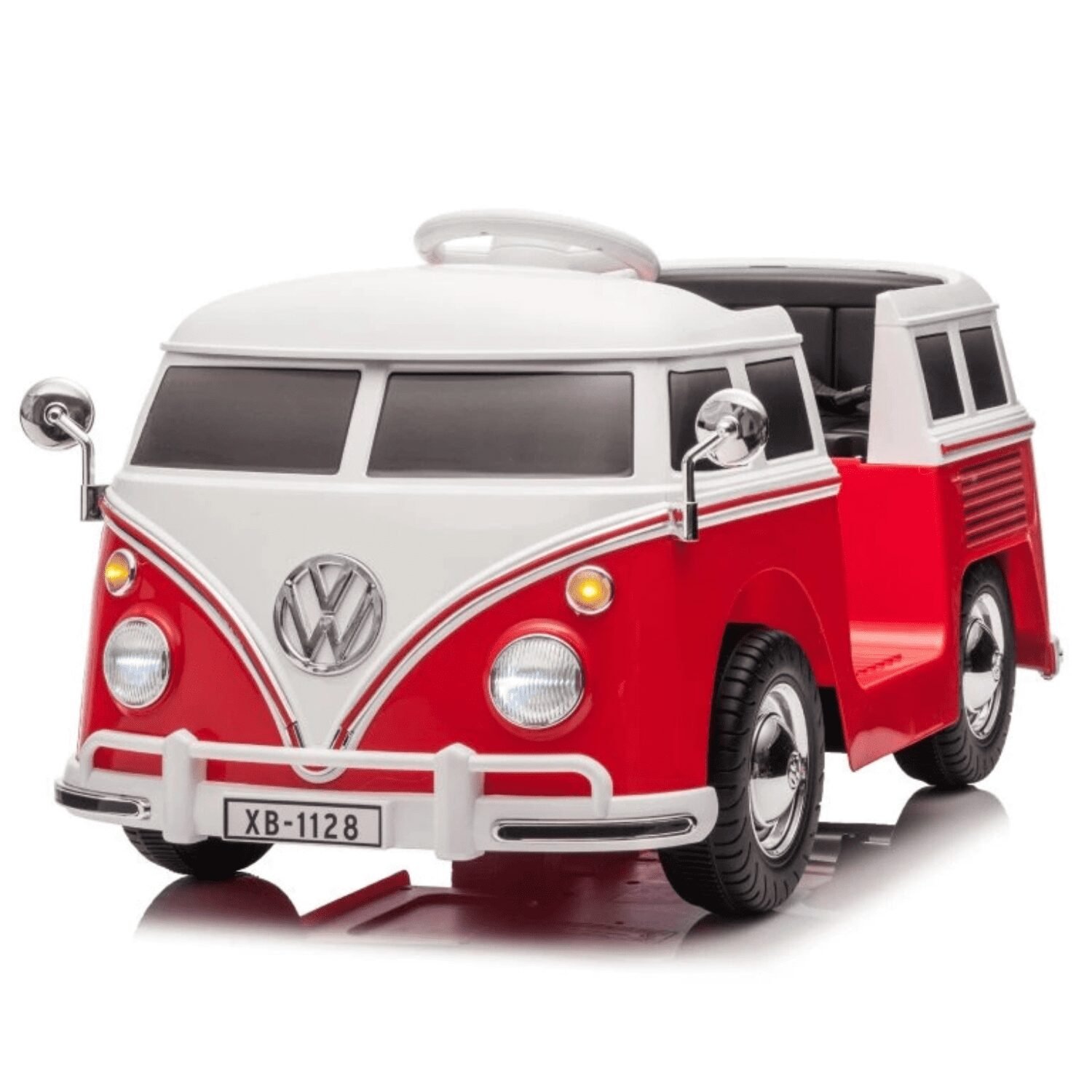 Лицензирана акумулаторна кола VW Samba 12V/7Ah, 100W, EVA гуми, MP3