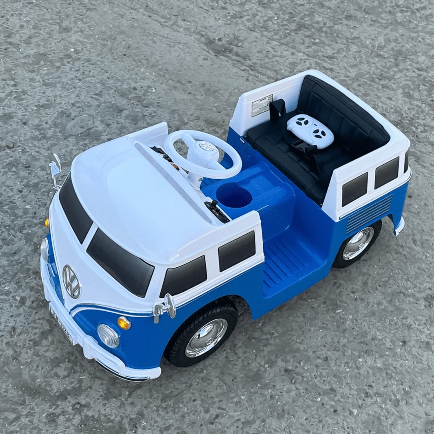 Лицензирана акумулаторна кола VW Samba 12V/7Ah, 100W, EVA гуми, MP3 - Image 7