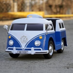 Лицензирана акумулаторна кола VW Samba 12V/7Ah, 100W, EVA гуми, MP3
