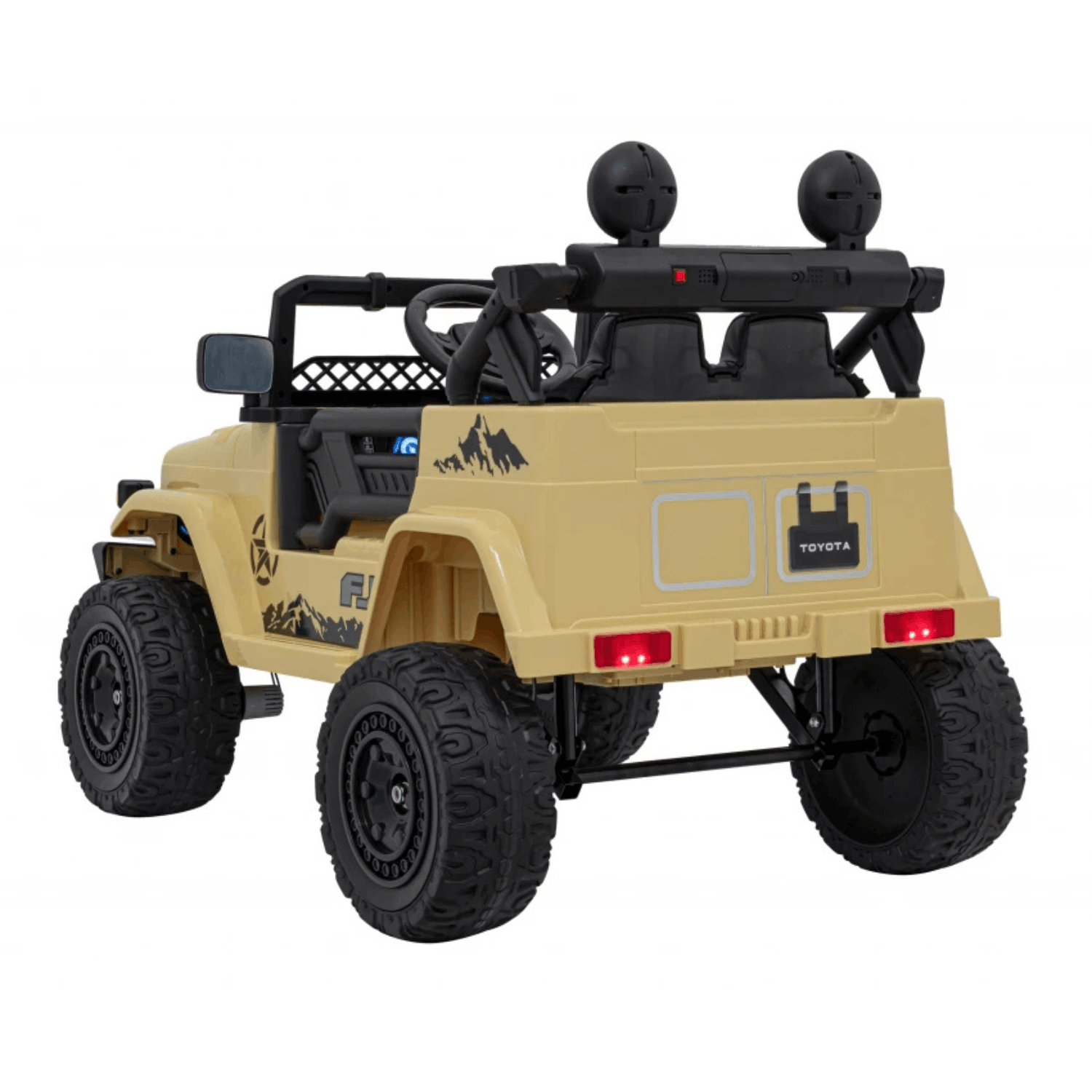 Лицензиран Акумулаторен Джип Toyota FJ Cruiser 12V/7Ah, 4х4, 90W, EVA гуми, R/C - Image 4