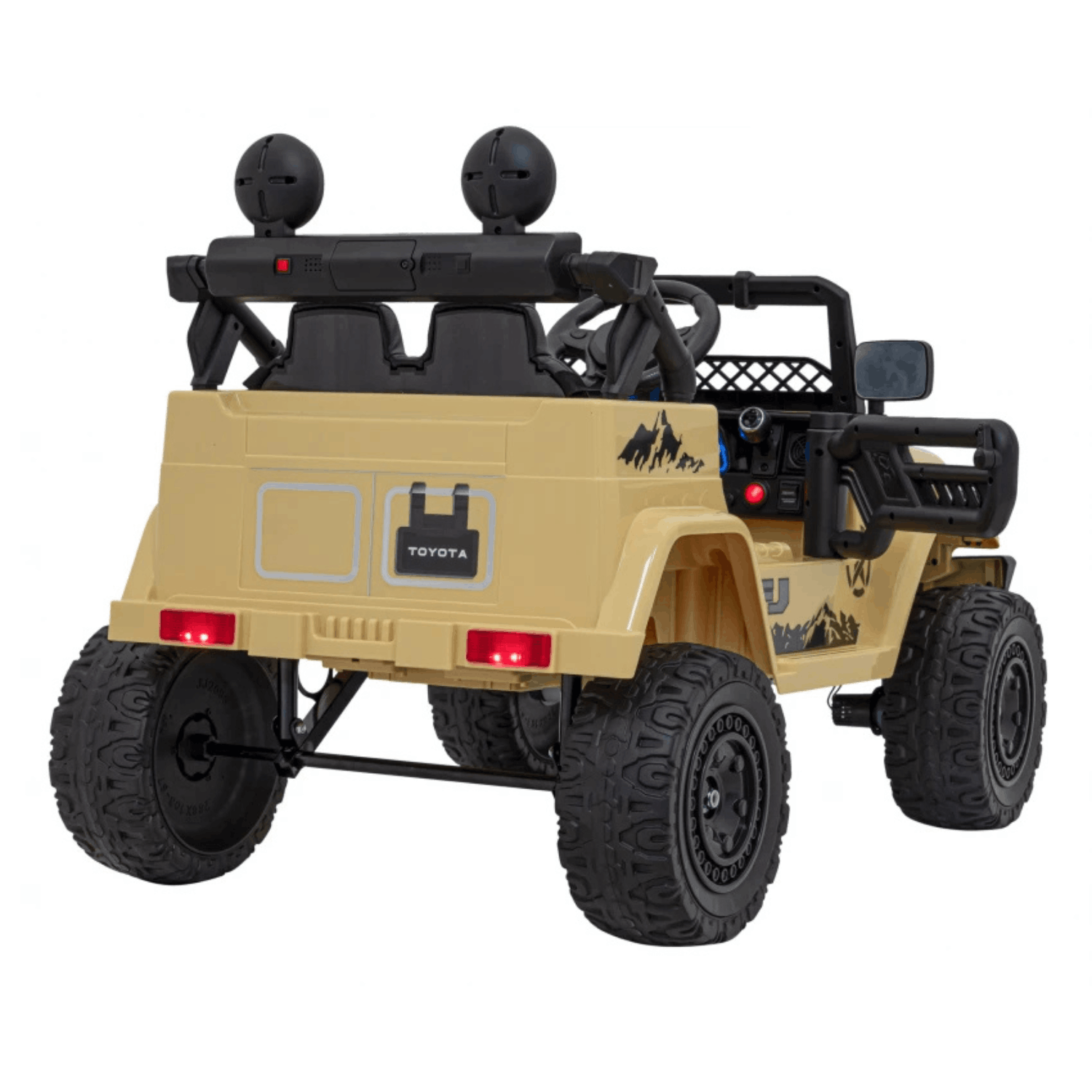 Лицензиран Акумулаторен Джип Toyota FJ Cruiser 12V/7Ah, 4х4, 90W, EVA гуми, R/C - Image 6