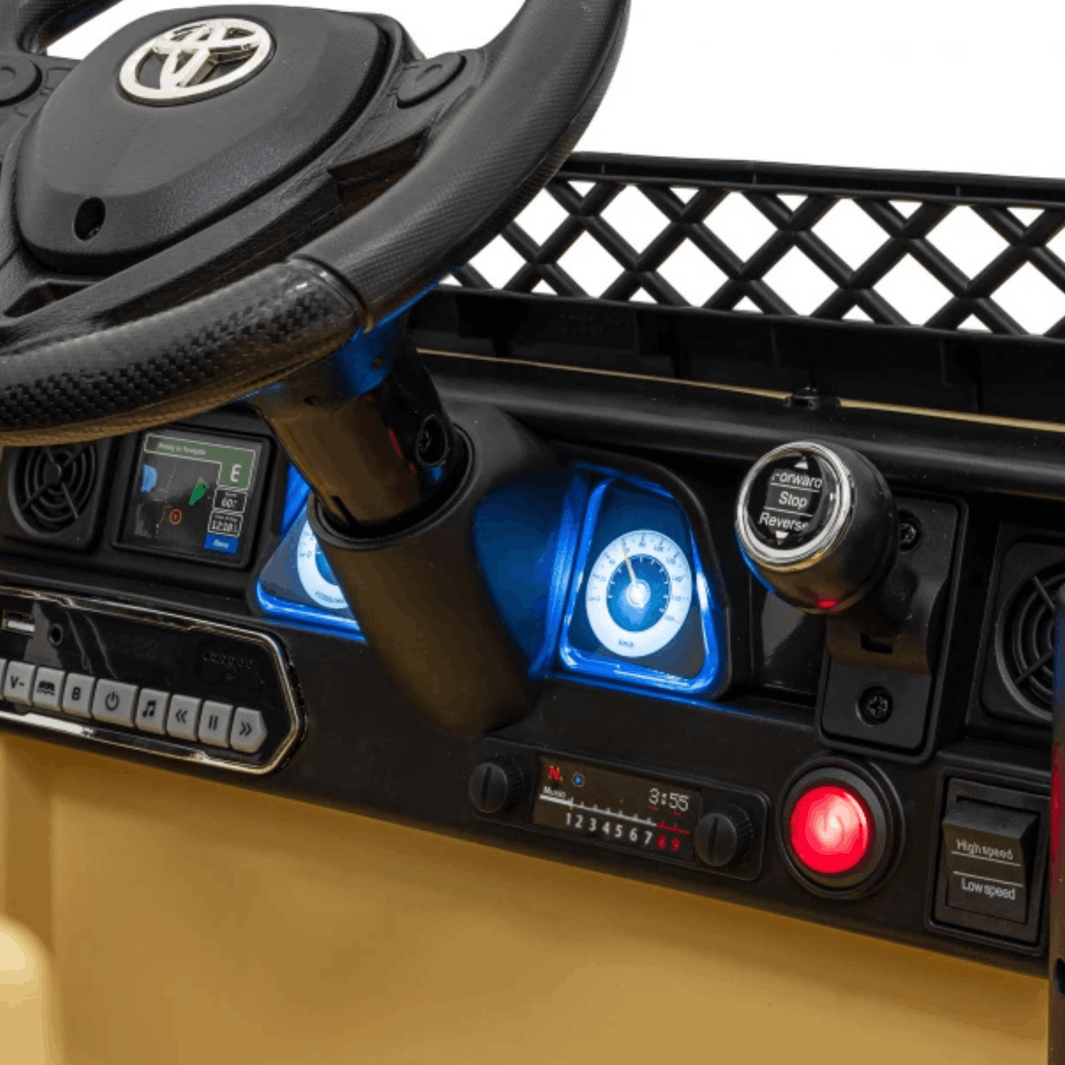 Лицензиран Акумулаторен Джип Toyota FJ Cruiser 12V/7Ah, 4х4, 90W, EVA гуми, R/C - Image 7