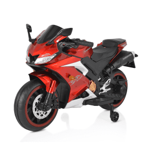 Детски Акумулаторен Мотор Motocross, 12V/7Ah, Bluetooth, металик цвят