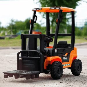 Лицензиран Акумулаторен Мотокар JCB, 12V/4.5Ah, 70W, R/C