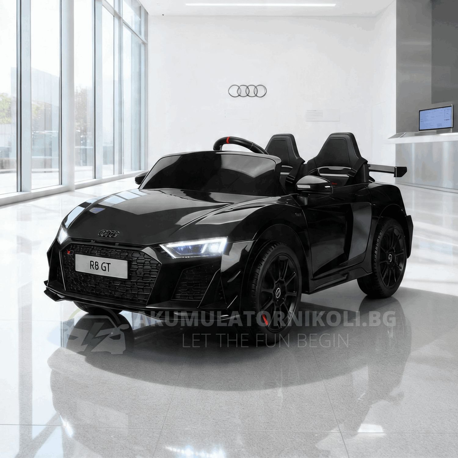 Лицензиран Акумулаторна Кола Audi R8 GT 2026, 12V/7Ah, 250W, EVA Гуми, MP3, RC 2.4G
