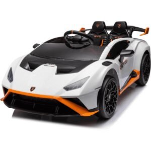 Лицензирана Акумулаторна Кола Lamborghini Huracan STO, Drift функция, 500W, 24V/4.5Ah, R/C 2.4G