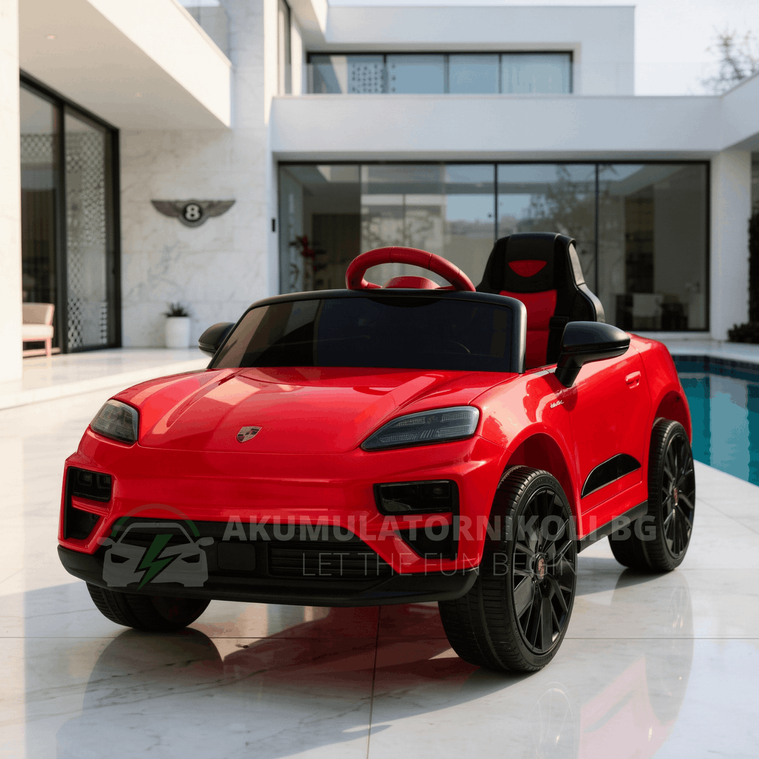 Лицензиран Акумулаторен Джип Porsche Macan, 12V/10Ah, 140W, EVA гуми, 4X4, MP3, R/C
