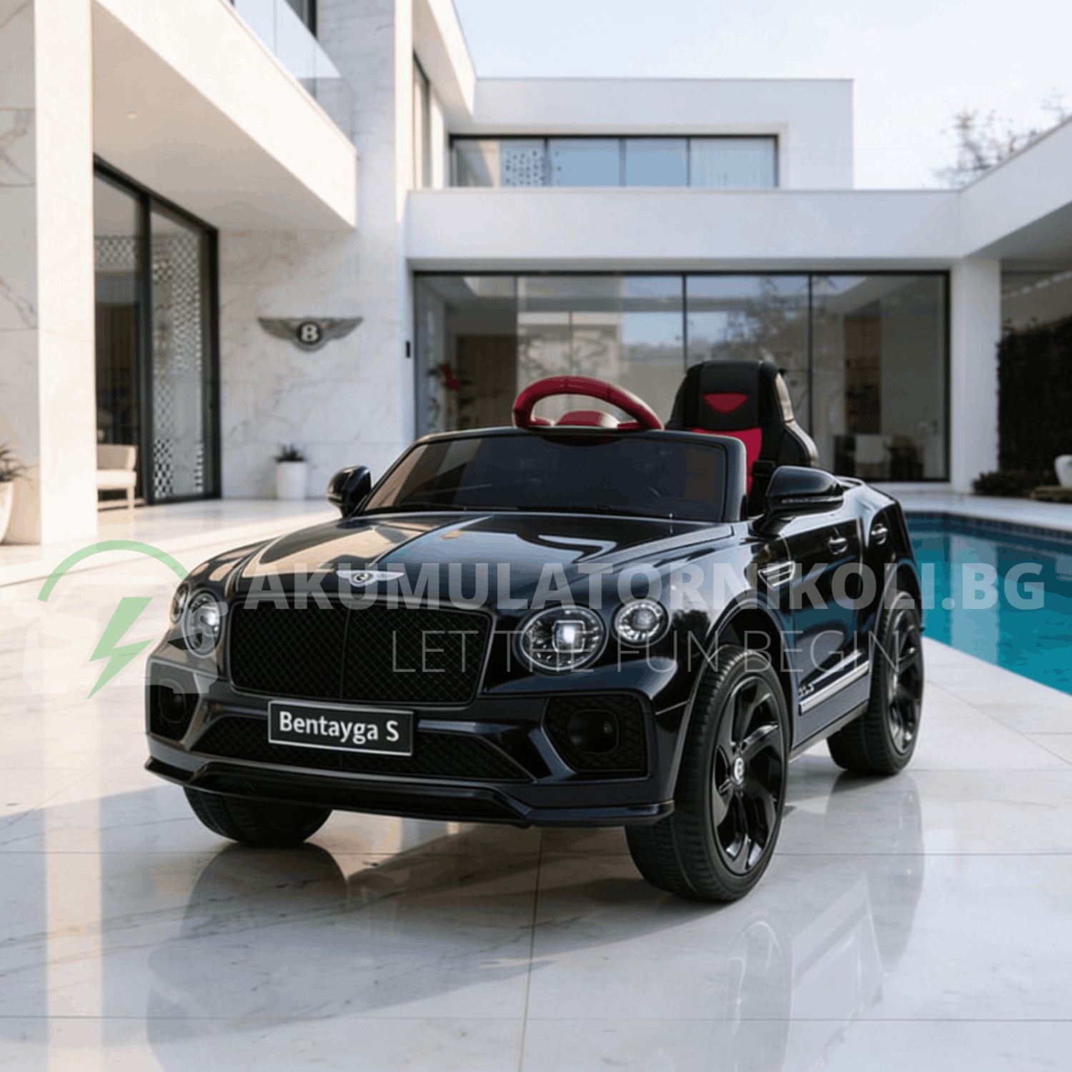 Лицензирана Акумулаторна Кола Bentley Bentayga S, 12V/7Ah, 120W, 4x4, MP3, R/C
