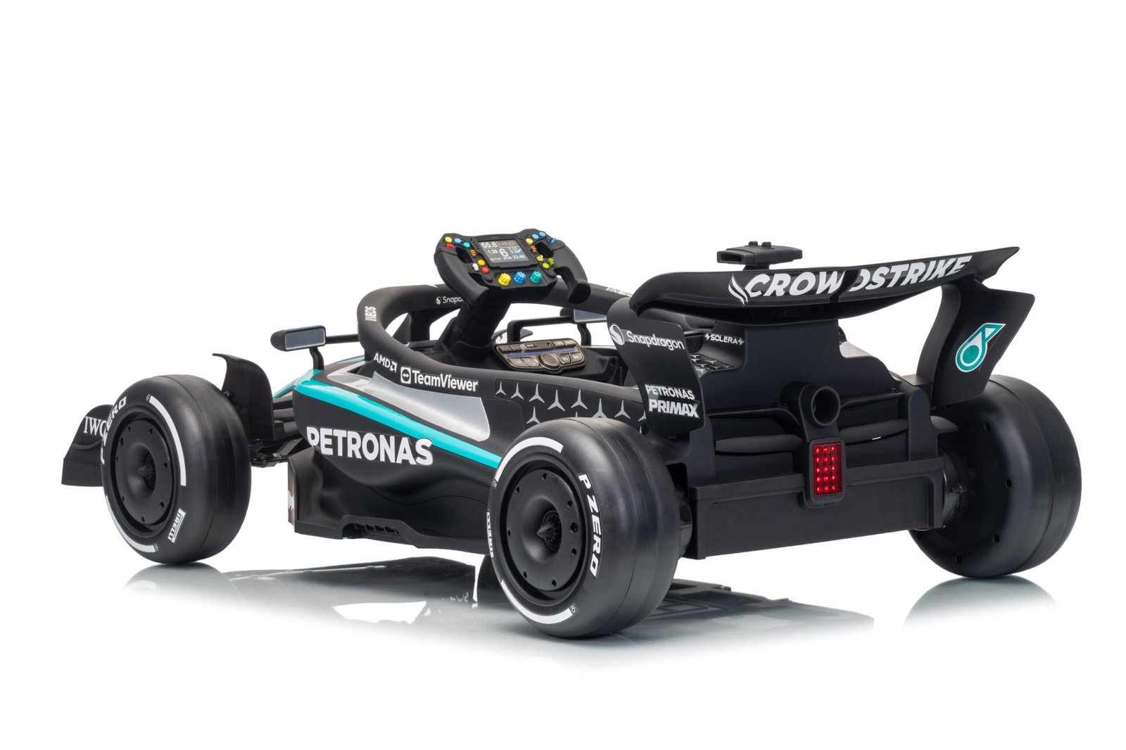 Лицензирана Детска Акумулаторна Количка Mercedes-AMG PETRONAS F1 12V/7Ah, 200W, EVA гуми, MP3 - Image 5