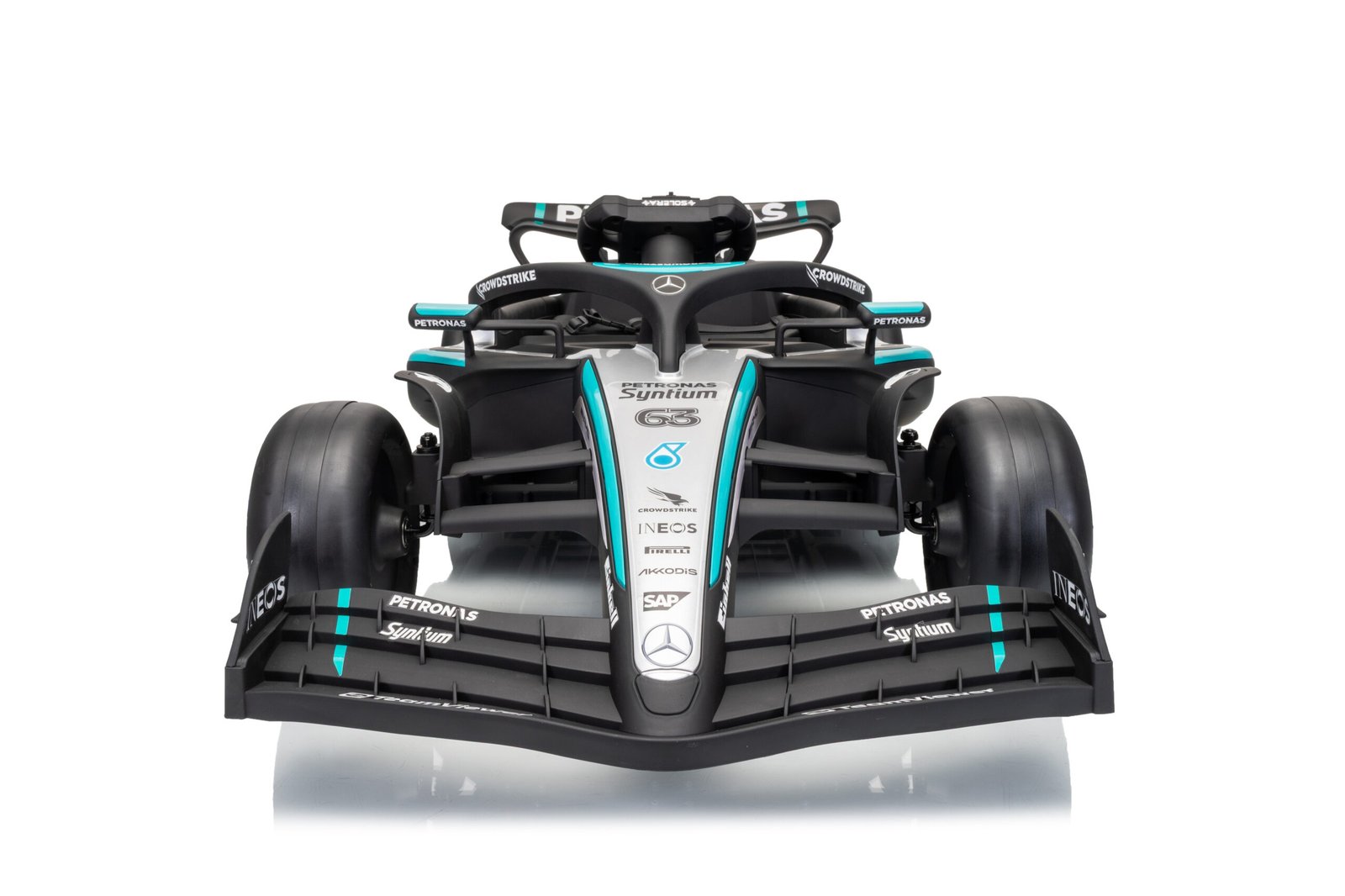 Лицензирана Детска Акумулаторна Количка Mercedes-AMG PETRONAS F1 12V/7Ah, 200W, EVA гуми, MP3 - Image 7